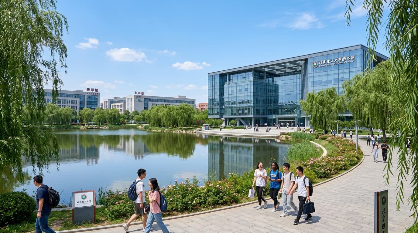 Beijing Institute of Technology (BIT) - Liangxiang Ecological Campus Lake, Modern Library & Engineering Quads (China Scholarships 2027 / 2028 Intake)